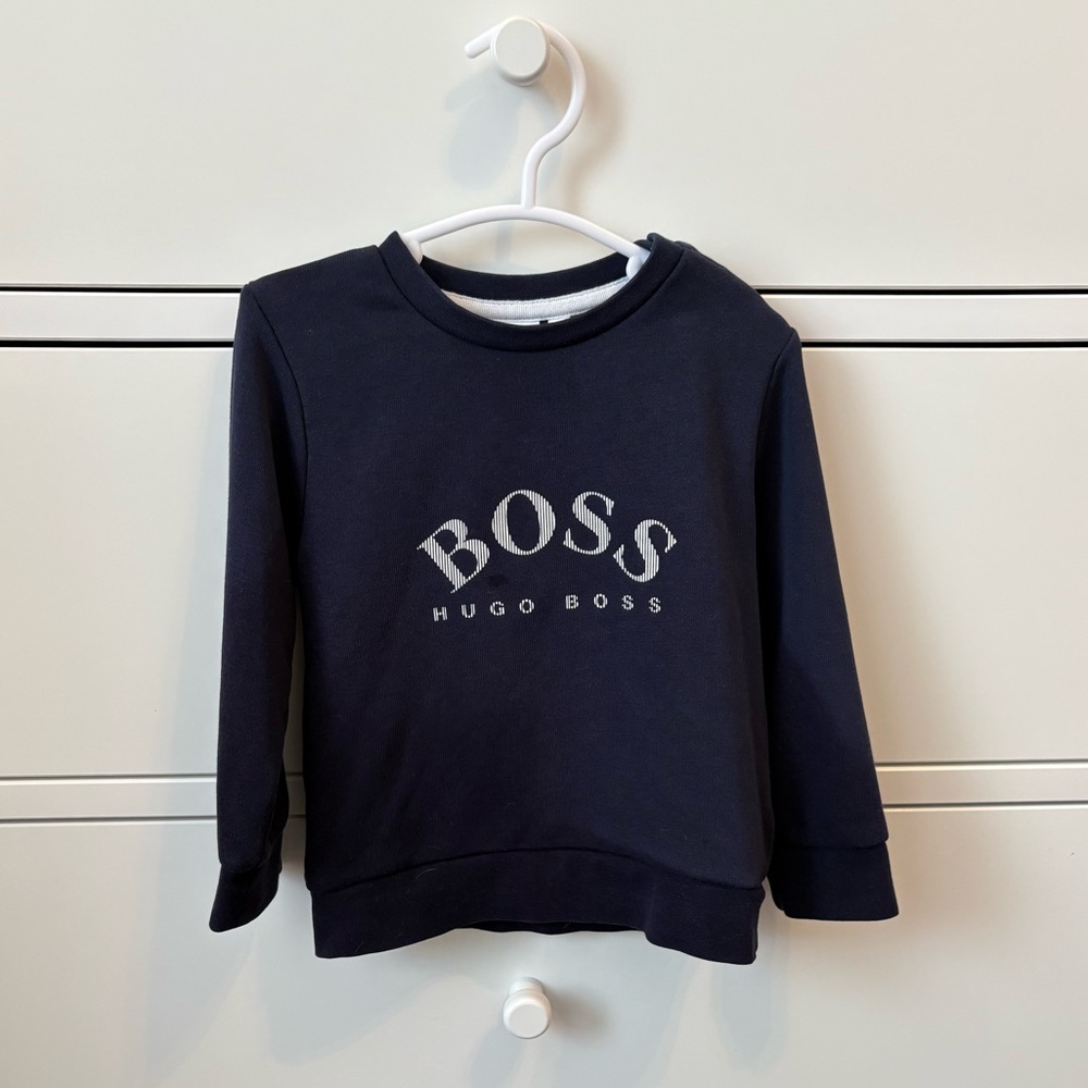 Hugo Boss Navy Blue Crew Neck for Boys - Size 2T